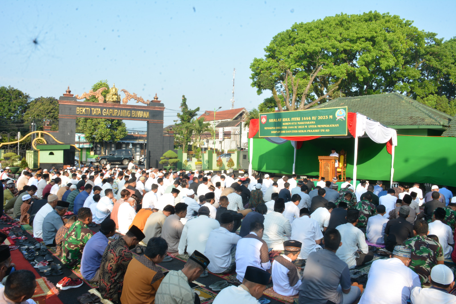 Korem 073/Makutarama Gelar Sholat Idul Fitri 1 Syawal 1444 Hijriah